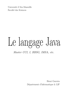 Le langage Java - Henri Garreta