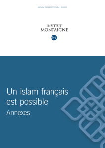 un islam français est possible – annexes 1