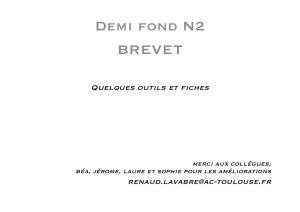 Demi fond N2 BREVET