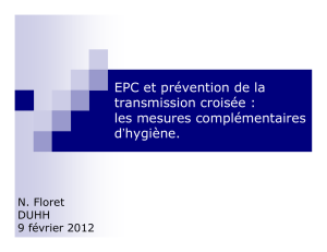 EPC et prévention de la transmission croisée : les mesures