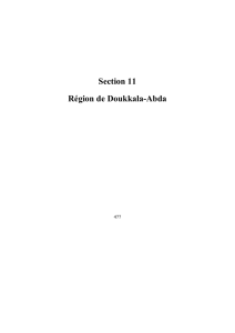 Section 11 Région de Doukkala-Abda