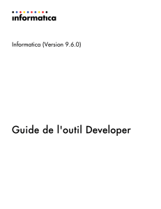 Guide de l`outil Developer - Informatica Knowledge Base