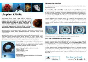 L`implant KAMRA - Augenzentrum Dr. Aus der Au