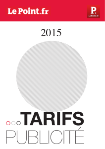 les tarifs digitaux 2015 Le Point.fr