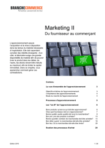 Marketing II - Branche Commerce