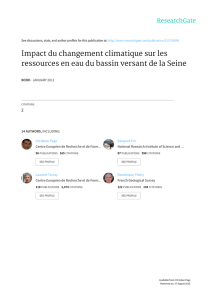 Impact du changement climatique sur les ressources en eau du