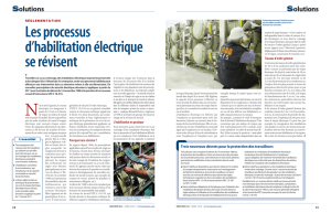 les processus d`habilitation électrique se révisent