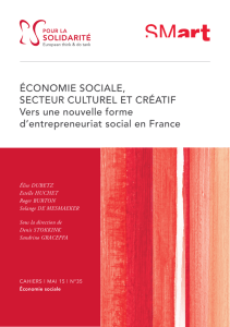 Économie Sociale, secteur culturel et créatif : vers une nouvelle