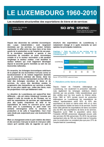 Les mutations structurelles des exportations du Luxembourg (pdf