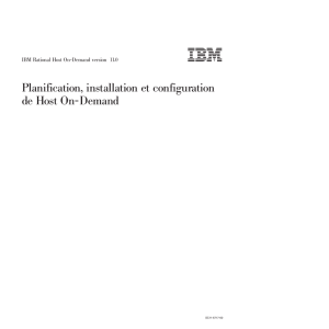 IBM Rational Host On-Demand version 11.0 - Planification