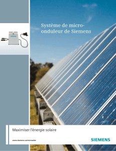 Système de micro- onduleur de Siemens