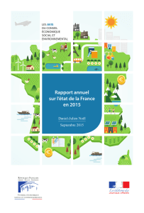 Rapport annuel sur l`état de la France en 2015