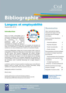 Bibliographie : Langues et employabilité