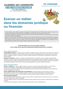 Exercer un métier dans les domaines juridique ou financier (367 Ko)