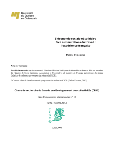 L`&eacute;conomie sociale et solidaire face aux mutations du travail : l