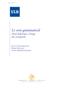 Le sens grammatical - Gramm-R