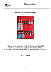 Pharmacologie