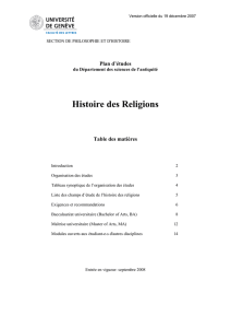 Histoire des Religions