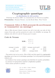 Cryptographie quantique
