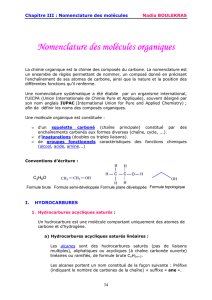 3. Nomenclature organique