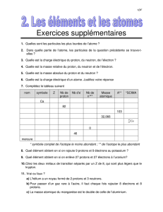 Exercices supplémentaires