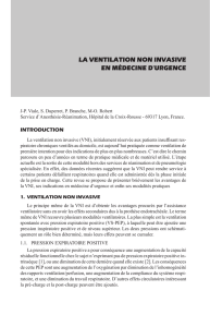 La ventilation non invasive en médecine d`urgence