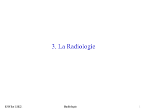 Radiologie - ENSTA ParisTech