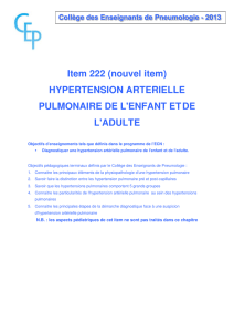 Item 222 (nouvel item) HYPERTENSION ARTERIELLE