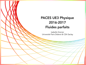 PACES UE3 Physique 2016-2017 Fluides parfaits