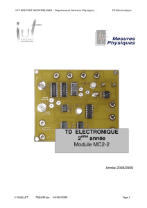 TD ELECTRONIQUE 2 année Module MC2-2