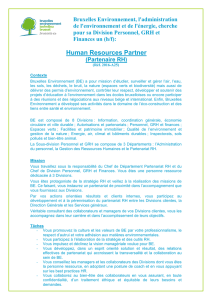 Human Resources Partner - Bruxelles Environnement