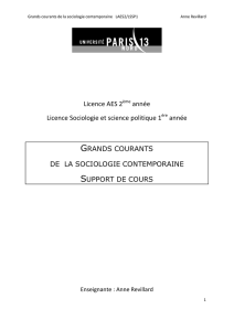 Licence AES 2 année Licence Sociologie et science politique 1 année