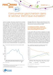 Concurrence gaz/charbon dans le secteur électrique européen1