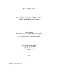 MARIE-EVE VERMETTE MIGRATIONS MEXICAINES AUX ÉTATS