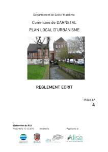 Commune de DARNETAL PLAN LOCAL D`URBANISME