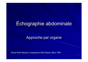 Échographie abdominale