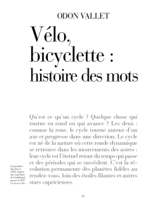 Vélo, bicyclette : histoire des mots