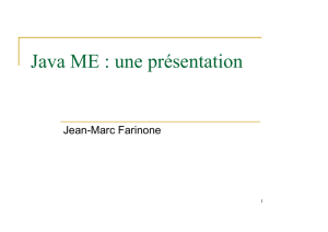 Java ME : une présentation