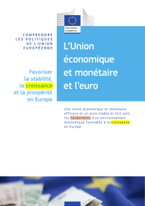 L`Union économique et monétaire et l`euro