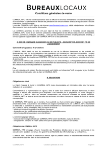 Conditions g&eacute;n&eacute;rales de vente