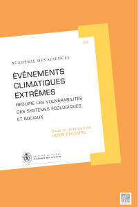 Événements climatiques extrêmes