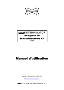 Manuel d`utilisation `utilisation `utilisation