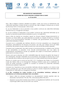 Declaration de Yamoussoukro