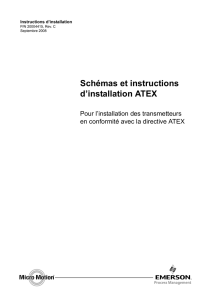 Schémas et instructions d`installation ATEX