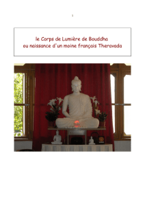 le Corps de Lumière de Bouddha ou naissance d`un moine français