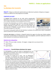 TP2 La physique des tsunamis