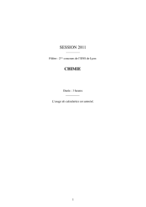 session 2011 chimie - banques