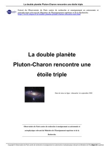 La double planète Pluton-Charon rencontre une étoile triple