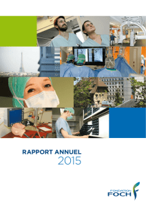 Visualisez le rapport annuel 2015 de la Fondation Foch