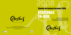 Programme - Mémoire des Célestins